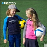 Discovery童装户外男童女童2016春新拼色童装长袖T恤DKA5046塰