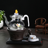 陶瓷电热水壶茶具分体玻璃养生壶多功能加厚花茶壶保温紫砂煮茶器