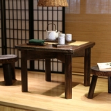 烧桐木实木棋牌小方桌子折叠茶桌餐桌椅组合四方桌茶几炕桌咖啡桌