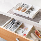韩国进口桌面抽屉收纳盒塑料厨房餐具整理盒橱柜筷子盒置物储物盒