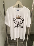 【海龟】香港专柜代购 Adidas/阿迪达斯 16夏男 皇冠小熊印花T恤