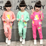 女童装春装套装4儿童5运动韩版三件套2016新款3小孩宝宝卫衣1-7岁