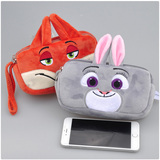 疯狂周边兔朱迪动物城狐尼克毛绒玩具兔子零钱化妆包手机笔袋文具