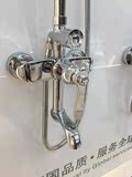 卫浴浴室淋浴花洒喷头套装 全铜冷热水龙头 圆形明装淋浴器