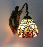蒂凡尼欧式壁灯巴洛克单头卧室床头卫浴镜前灯复古创意楼梯灯具