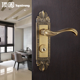 顶固门锁欧式门锁室内卧室房门锁执手锁具实木门锁把手锁L57-9636