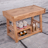 老榆木换鞋凳翻盖带储物换鞋凳式鞋柜实木穿鞋凳简易鞋架儿童凳