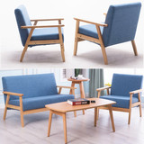 简约单人沙发双人三人沙发椅宜家简约现代日式小户型组合卧室沙发