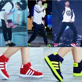 tfboys同款鞋子易烊千玺王源同款鞋男女平底鞋学生运动鞋韩版板鞋