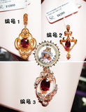 【金刚芭比梦游香港】PINKBOX 新款 18k镶钻石 红宝石设计款 吊坠