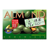 日本进口零食 MEIJI明治almond杏仁京抹茶夹心巧克力/豆54g限定