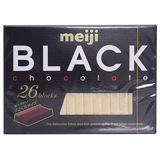 日本进口零食品 日本原装 Meiji明治至尊纯黑钢琴巧克力 26枚130G