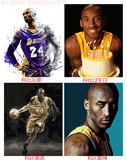 数字油画diy包邮 NBA篮球明星手绘画 科比赛场40*50 60*75 70*90