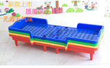 批发可拆装折叠式幼儿园专用午睡床 塑料儿童床 多彩简易床