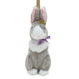 日本代购 零钱笔袋收纳化妆包挂件仿真动物毛绒玩具玩偶小兔兔子
