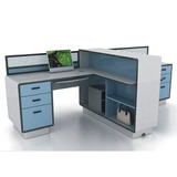 新款办公家具职员办公桌组合屏风工作位简约现代二人员工电脑卡座