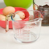 500ml钢化玻璃量杯 烘焙 带刻度 微波炉牛奶杯厨房 可打蛋液