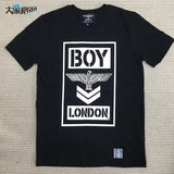 韩国代购 BOY LONDON 新款 方块BOY字母飞鹰 短袖 T恤宽松款
