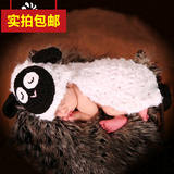 新生儿儿童摄影毛线服装生产批发手工毛线婴儿服饰宝宝卡通小羊