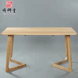 全实木餐桌椅组合6人现代简约长方形水曲柳小户型欧式饭桌子