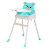 宝宝好新款儿童可爱小熊餐椅 婴儿可折叠调档轻便携带高脚餐椅218