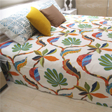 2.4米宽幅纯棉帆布四季布粗布布料沙发罩床单桌布窗帘台布面料