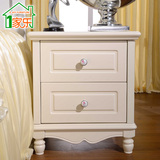 床头柜卧室简约迷你白色小型储物柜韩式实木多功能组装烤漆床边柜