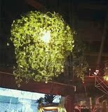 北欧美式餐厅复古音乐酒吧植物吊灯个性创意咖啡厅阳光房装饰灯具
