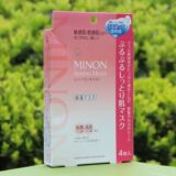 日本MINON氨基酸保湿面膜 敏感干燥肌4片啫哩持久补水保湿不黏腻