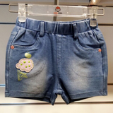 ABC童装专柜正品2015夏款女童针织牛仔短裤F52120354 110-155CM