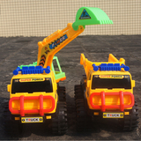 塑料环保工程车挖土机模型 儿童启蒙玩具仿真玩具滑行玩具车汽车