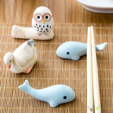 居家家 陶瓷筷子架摆台筷架筷枕托 创意家用餐具可爱放勺子筷子托
