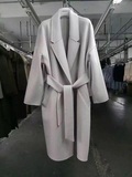 反季秋冬新款韩国高档手缝双面羊绒中长款宽松大码呢子大衣外套女