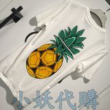 [小妖香港代購] 4月Adidas/三葉草男款简约菠萝印花短袖T恤