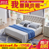 美式布床北欧床软床公主床双人床储物欧式床1.8双人床婚床布艺床