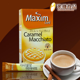 韩国进口麦馨maxim焦糖玛奇朵泡沫咖啡三合一速溶拿铁卡布奇诺13g