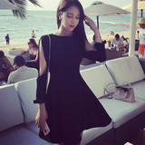 【Sunny小超人】它是一条充满心机的气质黑色连衣裙女高贵性感裙
