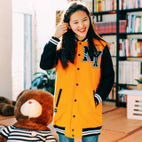 【送】春季新学院风韩版中长款棒球服外套女学生宽松显瘦卫衣