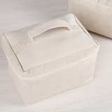 天然棉麻旅行便携手提化妆箱内衣盒 创意储物袋洗漱包