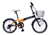 日本直邮代购20英寸兰博基尼折叠青少年自行车六段变速TL-20