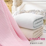 纯棉夏用三层纱蜂窝毛巾被毛巾毯纱布毛巾被夏凉被多功能盖毯床单