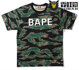 【现货】BAPE TIGER CAMO BAPE TEE 虎纹迷彩 字母男款 短袖T恤