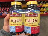 美国代购 Nature Made深海鱼油胶囊原装进口中老年fish oil 220粒