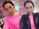 韩国东大门代购女装2016夏季新款宽松粉色荧光粉纯色t恤女