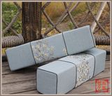 定做中式古典方枕腰枕抱枕长方形靠枕靠垫红木椅子沙发扶手枕超值