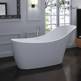 人造石独立浴缸 1.7米欧式家用成人浴盆浴缸独立式浴缸尺寸WB-7