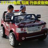 儿童电动车 贝瑞佳四轮遥控宝宝玩具可坐2人双座路虎越野汽车