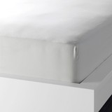 怡然宜家◆IKEA森尼格 床垫罩/床笠(90x200 粉红白灰)◆专业代购