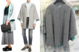意大利代购 2015秋冬 MAXMARA 剪标款 羊毛两面穿斗篷大衣