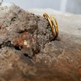 恐龙蘑菇原创设计纯金戒指女黄金婚戒指男指环对戒金首饰黄金礼物